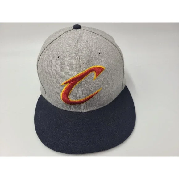 Cleveland Cavaliers New Era 9Fifty Snapback Hat Cap Men NBA Basketball Gray Blue - Picture 1 of 16